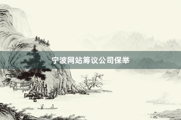 宁波网站筹议公司保举